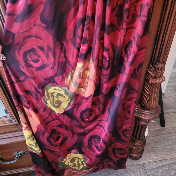 Alice & Olivia 100% Silk Floral y2k 90s Dress - Picture 4 of 7